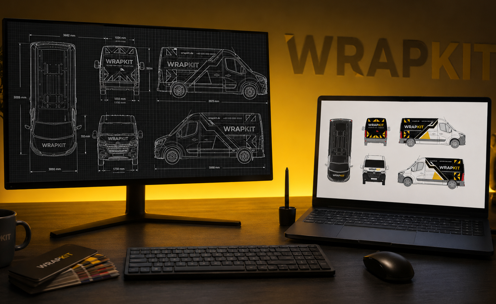 Custom vehicle wrap design concept — WRAPKIT