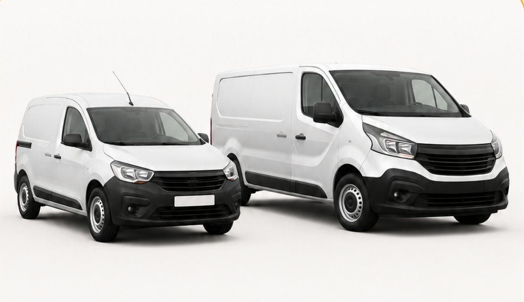 Compact and large commercial vans