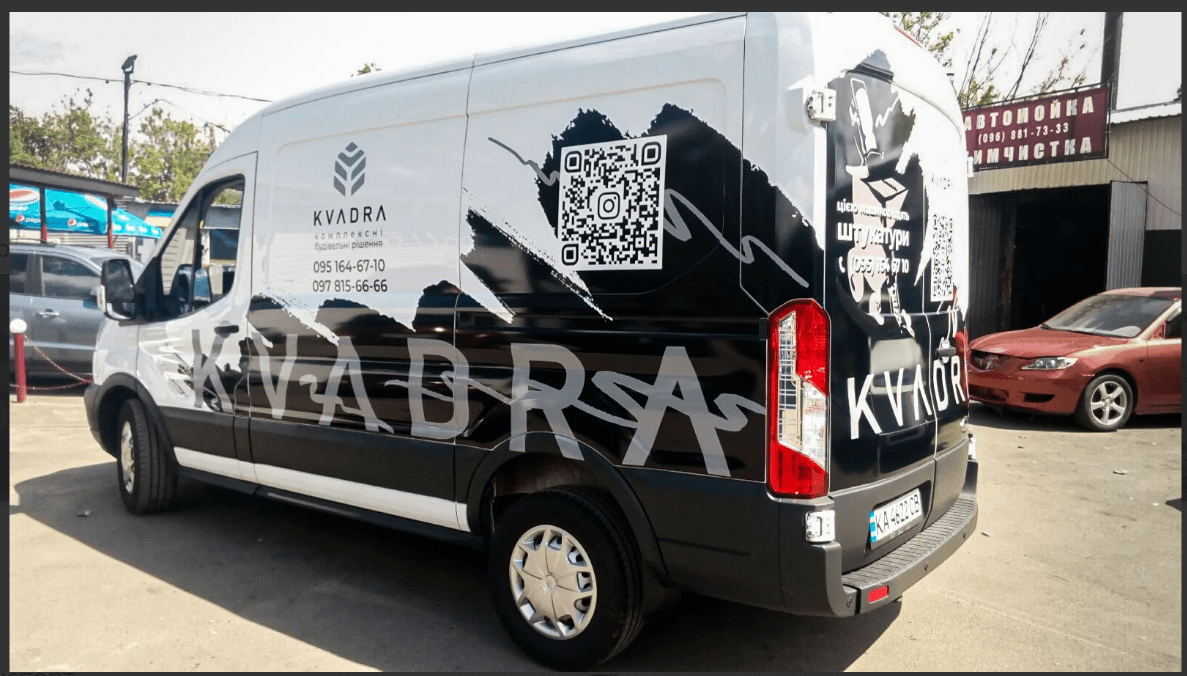 Vehicle wrap design for Kvadra — project by WRAPKIT