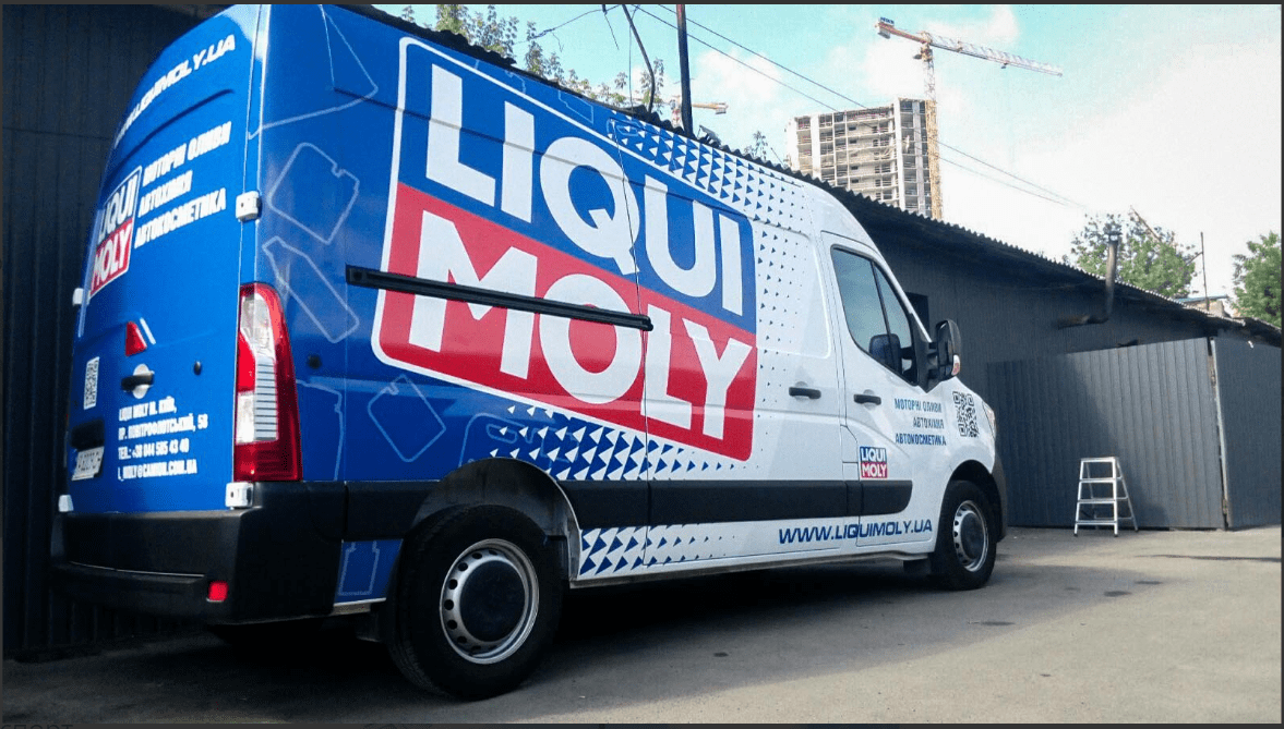 Vehicle wrap design for Liqui Moly — project by WRAPKIT