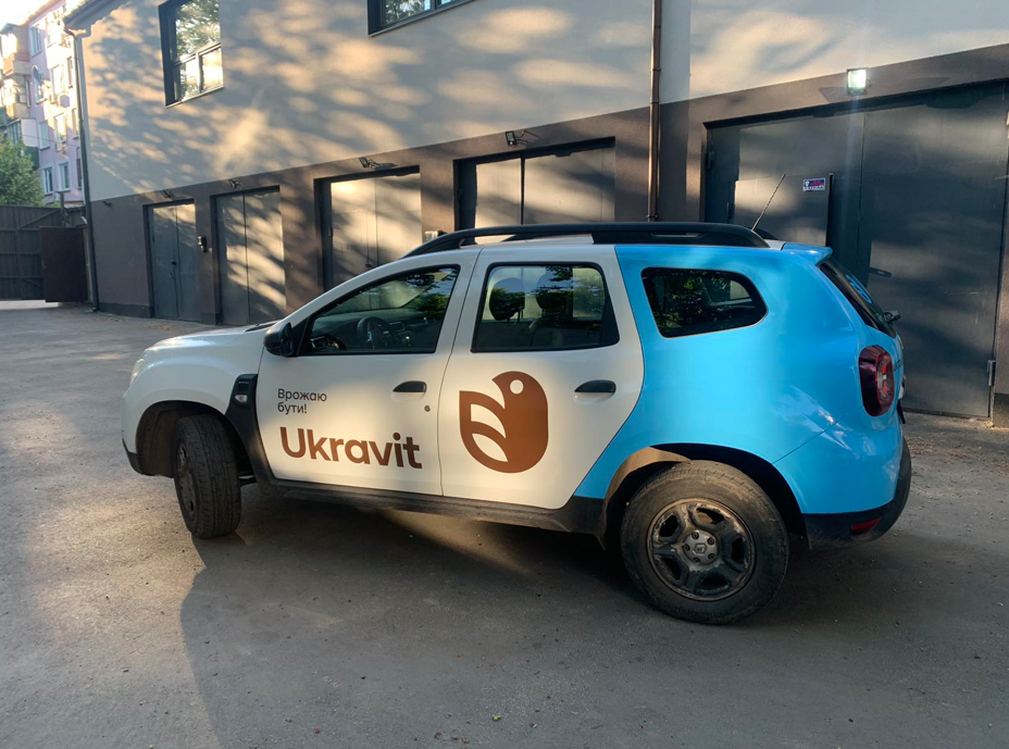 Vehicle wrap design for Ukravit — project by WRAPKIT