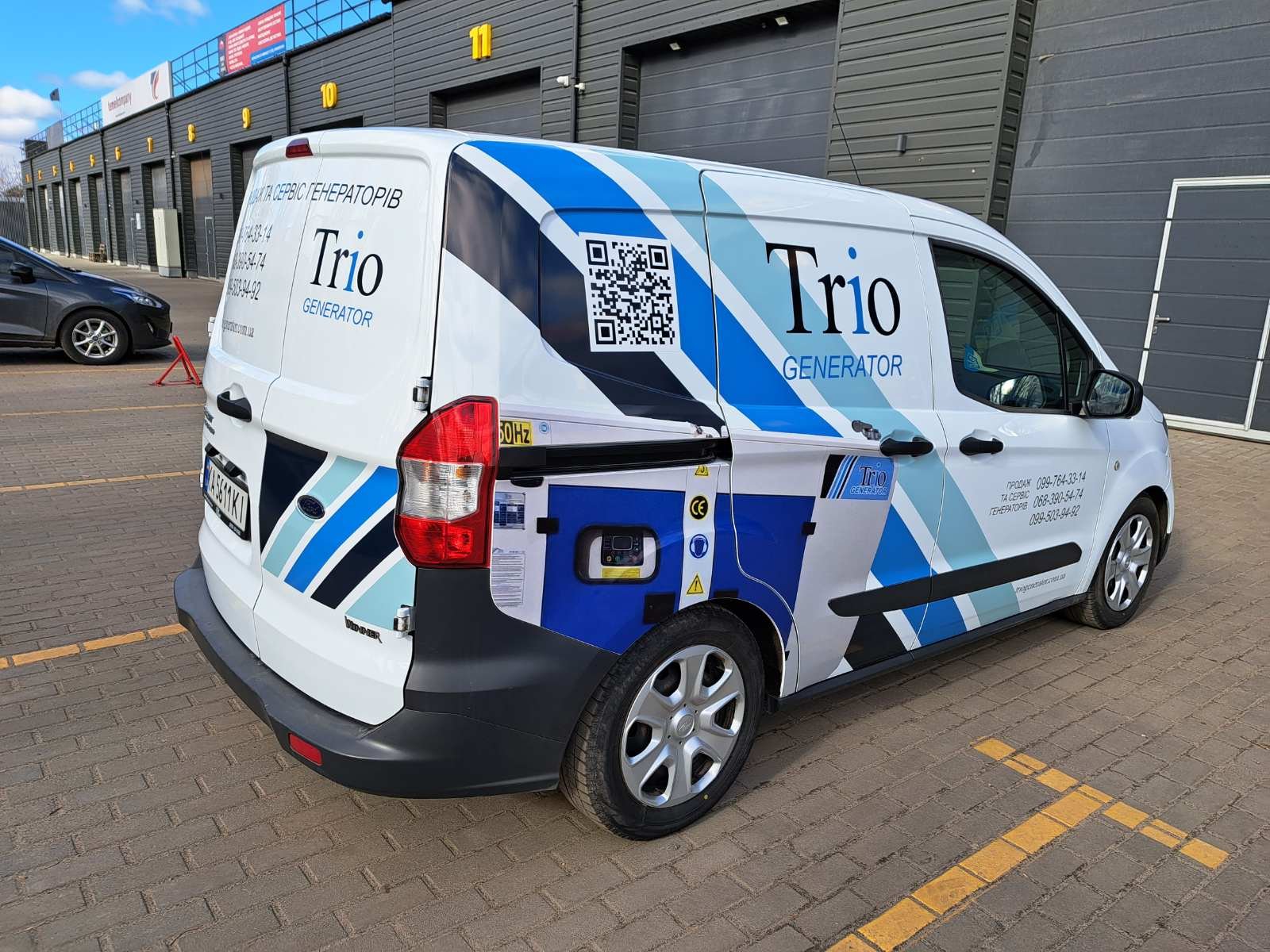 Vehicle wrap design for trio generator — project by WRAPKIT